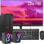 Computadora de escritorio Lenovo ThinkCentre M910s con Core i5, 16 GB de RAM, 1 TB de SSD, monitor, teclado, mouse y bocinas reacondicionada baja a su menor precio