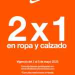 2x1 en tiendas participantes Nike Factory Store del 1 al 5 de mayo