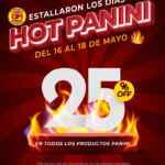 Días Hot Panini: 25% de descuento en todos los productos este fin de semana