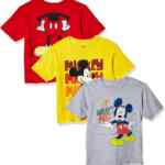 Paquete de 3 playeras para niños con diseño de Mickey Mouse baja a su menor precio
