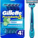 4 pack rastrillos Gillette Prestobarba 3 Fresh Eucalipto baja de precio
