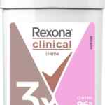 Desodorante para mujer Rexona Clinical Creme con triple protección de hasta 96 hrs baja a su menor precio + 10% adicional con Planea y Ahorra