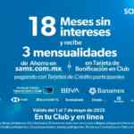 Venta Única Día de las Madres Sam’s Club: 18 meses sin intereses + 3 de bonificación