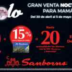 Venta Nocturna Sanborns para Mamá: Hasta 50% de descuento ó hasta 20 msi