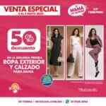 Venta especial para Mamá Del Sol y Woolworth: 2do a mitad de precio en ropa y calzado para mujer y más