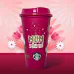 En Starbucks Vaso reutilizable del Día de las Madres a sólo $20 al comprar una bebida por delivery