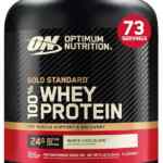 Proteína en polvo Optimum Nutrition Gold Standard Chocolate Blanco de 2.26 kg baja a su menor precio por el Hot Sale