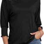 Blusa para mujer con manga 3/4 baja a su menor precio