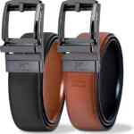 Xtender juego de 2 cinturones ajustables y reversibles de piel bajan a su menor precio