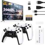 Consola de videojuegos retro con 23 emuladores y 2 controles inalámbricos en su precio histórico más bajo