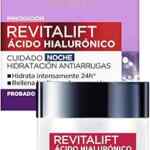 Crema de noche anti-arrugas Revitalift ácido hialurónico baja a su menor precio
