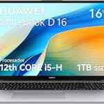 Laptop Huawei Matebook D16 con Core i5, 16 GB de RAM y 1 TB de SSD baja a su menor precio