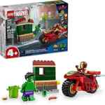 Set de construcción Lego Marvel Hulk y Iron Man en moto bajan a su menor precio