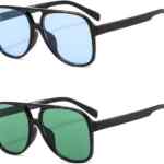 Juego de 2 lentes de sol estilo retro bajan a su menor precio