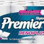 Combo papel higiénico Premier Rendiplus con 12 rollos + servilletas Elite 420 piezas bajan de precio