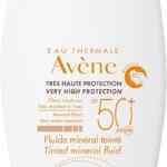 Protector solar Avène para pieles sensibles fluido con color baja a un gran precio