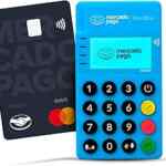 Terminal de pago con tarjetas Mercado Pago Point Blue con tarjeta de débito incluida baja a su menor precio