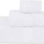 Juego de 3 toallas de baño hechas de algodón bajan a un gran precio