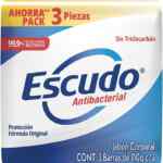 3 pack jabón Escudo Antibacterial baja a un excelente precio