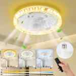 Ventilador de techo con anillo de luz LED baja a su menor precio
