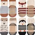 Liquidación en juego de 4 calcetines antideslizantes para niños bajan de precio