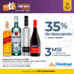 En Chedraui 35% de descuento en vinos y licores