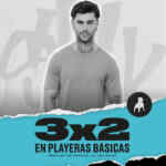En Cuidado con el Perro 3x2 en playeras básicas y 30% de descuento en camisas