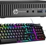 Computadora de escritorio HP EliteDesk con AMD Quad 8 Pro, 16 GB de RAM y 256 GB de SSD con te4clado y mouse reacondicionados baja a su menor precio + cupón adicional
