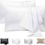 Juego de 2 fundas de almohada con textura de seda bajan a su menor precio