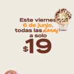 Donas a sólo $19 en El Globo por el Día de la Dona