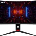 Monitor curvo gaming de 32 pulgadas Hyundai HY View 1440p y refresh de 180 Hz baja de precio + 10% adicional con cupones bancarios o 15 meses sin intereses