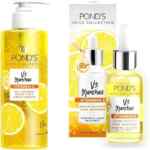 Combo Ponds Juice Collection Vs. Manchas con gel limpiador + sérum booster tono uniforme baja a su menor precio