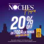 Noches Mágicas Modatelas: 20% de descuento en toda la tienda en línea hoy