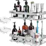 Oferta flash: juego de 4 estantes de aluminio para baño o cocina baja a su menor precio