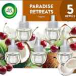 5 pack aromatizantes de ambiente Air Wick Paradise Retreat con 5 repuestos refill bajan a su menor precio por el Hot Sale