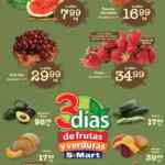 Ofertas S-Mart 3 días de frutas y verduras del 24 al 26 de junio 2025