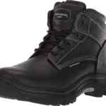 Oferta flash: Botas industriales de trabajo Skechers Burgin-Tarlac de piel con casquillo e interior de memory foam bajan a un excelente precio