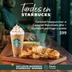Tardes de Starbucks: Bebidas Caramel participantes + un Croissant de pechuga y queso por $99 desde las 5:00 pm