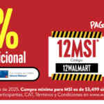 Cupón Walmart de 15% de descuento adicional + hasta 18 meses sin intereses