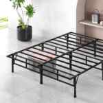 Base de metal para cama matrimonial Zinus con patas antiderrapantes baja a su menor precio