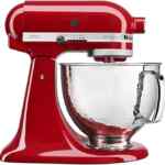 Batidora profesional KitchenAid Artisan Series color rojo con tazón de acero inoxidable baja a su menor precio