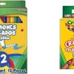 Combo Crayola con plumones delgados lavables 12 colores + crayones jumbo triangulares con 12 colores bajan a su menor precio
