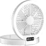 Mini ventilador de escritorio plegable y recargable por USB baja a su menor precio