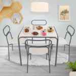 Comedor con 4 sillas con diseño moderno baja a su menor precio