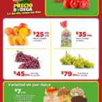 Bodega Aurrera Tianguis frutas y verduras Precio Bodega al 3 de julio 2025