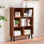 Librero organizador de madera con patas baja a un excelente precio