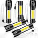 Juego de 5 mini linternas LED con 5 modos de iluminación bajan de precio