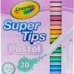 Plumones colores pastel Crayola Super Tips Pastel con 20 piezas bajan a su menor precio