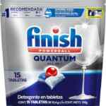 Detergente para lavavajillas Finish Powerball Quantum con 15 tabletas baja a su menor precio