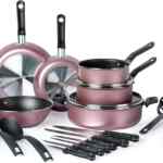 Batería de cocina Ekco Serum de 19 piezas con cuchillos de cocina y utensilios a un excelente precio